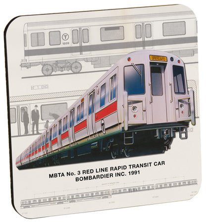 MBTA No. 3 Red Line Bombardier Rapid Transit Car Coaster