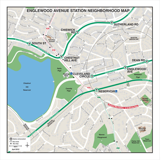 Green Line Station Neighborhood Map: Englewood Ave (Apr. 2012)