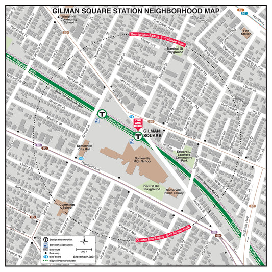 Green Line Station Neighborhood Map: Gilman Square (Sept. 2012)