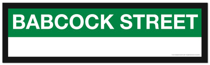 Boston MBTA GREEN LINE Framed Replica Station Signs