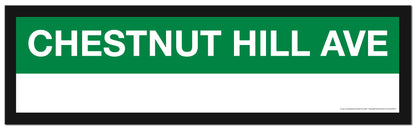 Boston MBTA GREEN LINE Framed Replica Station Signs