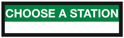 Framed MBTA Green Line Station Sign