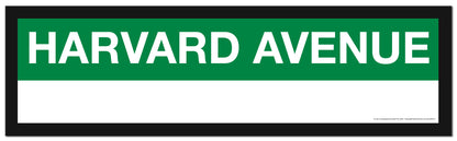 Boston MBTA GREEN LINE Framed Replica Station Signs