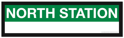 Boston MBTA GREEN LINE Framed Replica Station Signs