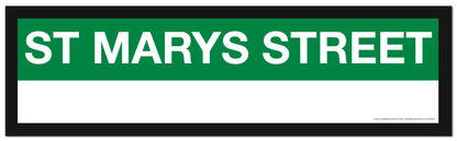 Boston MBTA GREEN LINE Framed Replica Station Signs