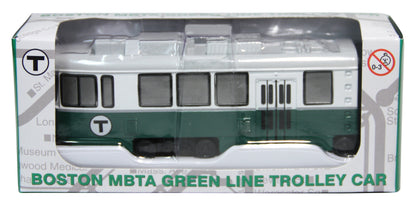Boston MBTA Green Line LRV Trolley Metal Push Toy