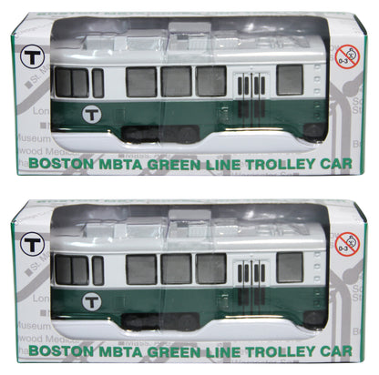 Boston MBTA Green Line LRV Trolley Metal Push Toy Bundle (Save 20%!)