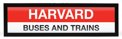 Boston MBTA RED LINE Framed Replica Station Signs