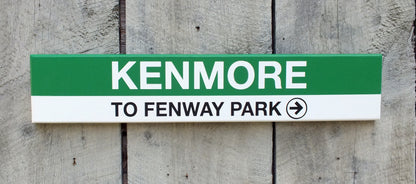 MBTA Green Line Replica Wood Station Signs (22")