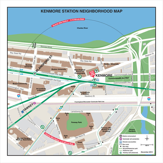 Green Line Station Neighborhood Map: Kenmore (Dec. 2013)