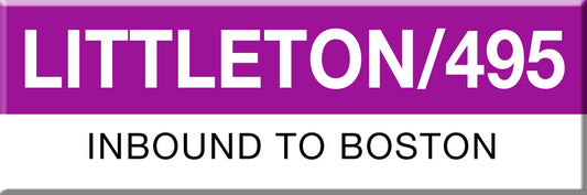 Commuter Rail Station Magnet: Littleton/495; Inbound to Boston
