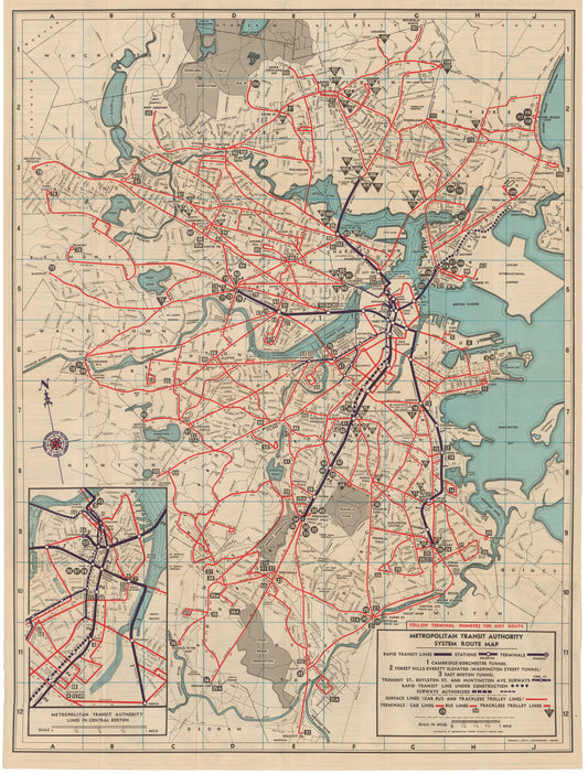 1949 MTA System Map No. 1