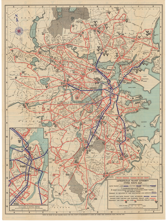 1952 MTA System Map No. 3