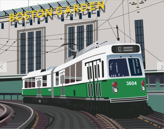 Boston MBTA Green Line T Logo Iron-on Patch