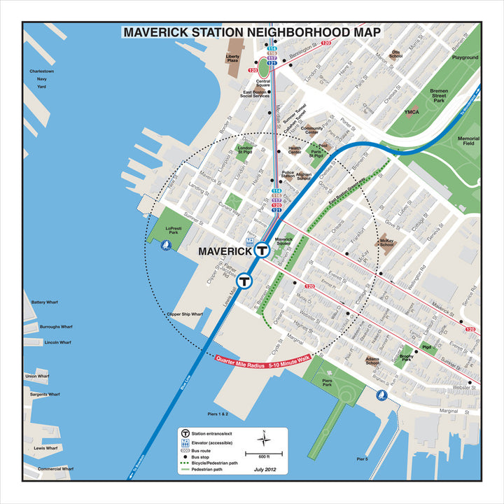 Prints: MBTA Station Neighborhood Maps – tagged 