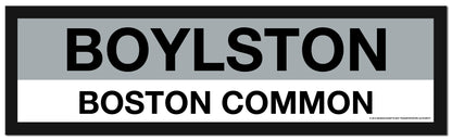 Boston MBTA SILVER LINE Framed Replica Station Signs