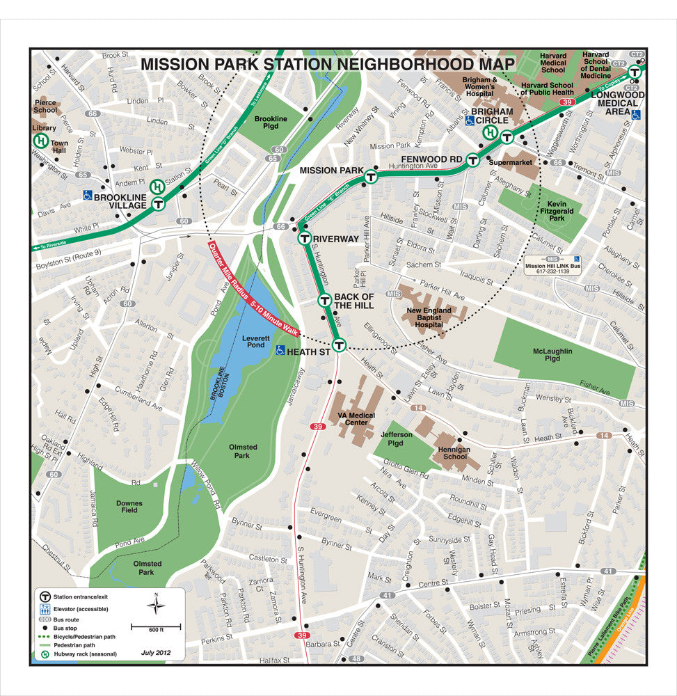 Green Line Station Neighborhood Map: Mission Park (Jul. 2012)