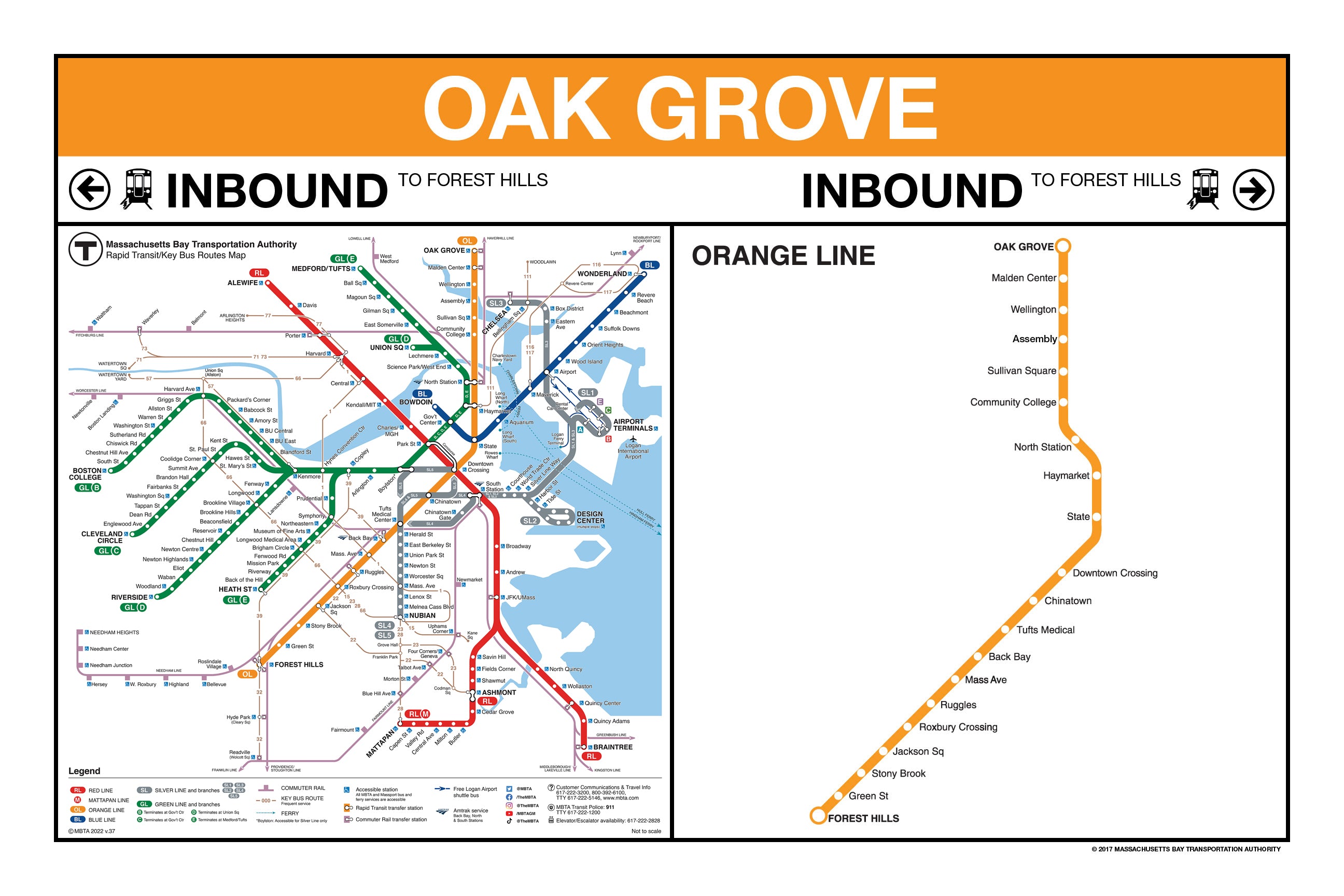 MBTA Orange Line Station Panel Prints (18"x24") – MBTAgifts