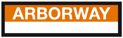 Boston MBTA ORANGE LINE Framed Replica Station Signs