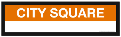 Boston MBTA ORANGE LINE Framed Replica Station Signs