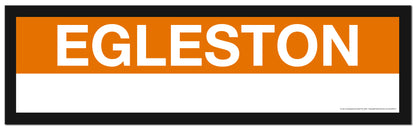 Boston MBTA ORANGE LINE Framed Replica Station Signs