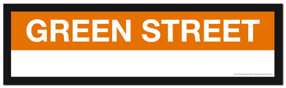 Boston MBTA ORANGE LINE Framed Replica Station Signs