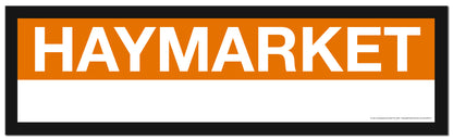 Boston MBTA ORANGE LINE Framed Replica Station Signs