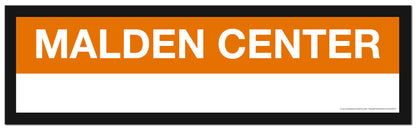 Boston MBTA ORANGE LINE Framed Replica Station Signs