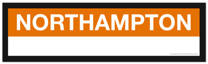 Boston MBTA ORANGE LINE Framed Replica Station Signs