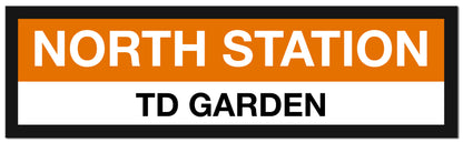 Boston MBTA ORANGE LINE Framed Replica Station Signs