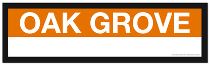 Boston MBTA ORANGE LINE Framed Replica Station Signs