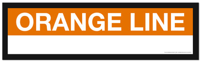 Boston MBTA ORANGE LINE Framed Replica Station Signs