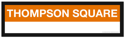 Boston MBTA ORANGE LINE Framed Replica Station Signs
