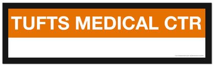Boston MBTA ORANGE LINE Framed Replica Station Signs