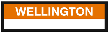 Boston MBTA ORANGE LINE Framed Replica Station Signs