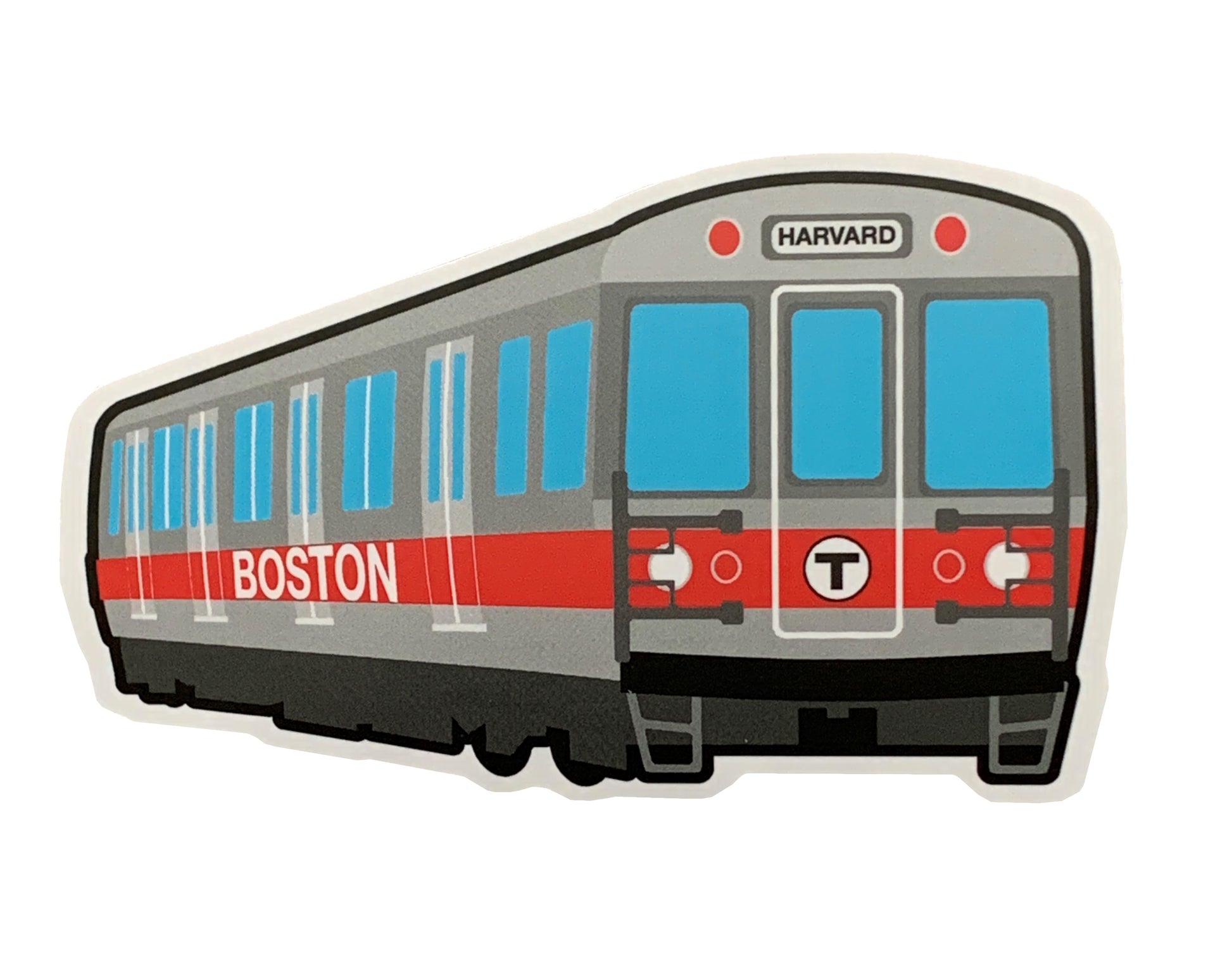 MBTA Red Line Subway Car Sticker