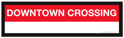 Boston MBTA RED LINE Framed Replica Station Signs
