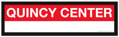 Boston MBTA RED LINE Framed Replica Station Signs