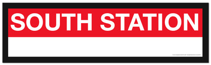 Boston MBTA RED LINE Framed Replica Station Signs