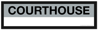 Boston MBTA SILVER LINE Framed Replica Station Signs
