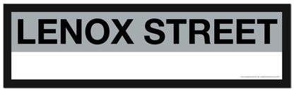 Boston MBTA SILVER LINE Framed Replica Station Signs
