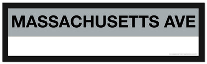 Boston MBTA SILVER LINE Framed Replica Station Signs