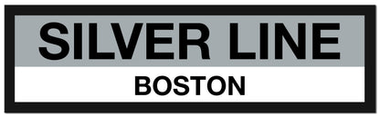 Boston MBTA SILVER LINE Framed Replica Station Signs