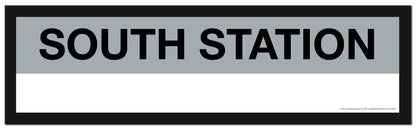 Boston MBTA SILVER LINE Framed Replica Station Signs