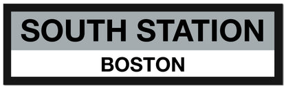 Boston MBTA SILVER LINE Framed Replica Station Signs