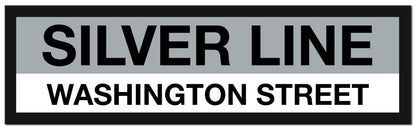Boston MBTA SILVER LINE Framed Replica Station Signs
