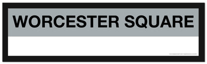 Boston MBTA SILVER LINE Framed Replica Station Signs