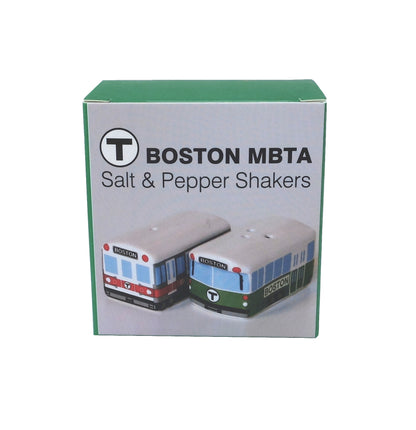 MBTA Vehicle Salt & Pepper Shakers (Red & Green)
