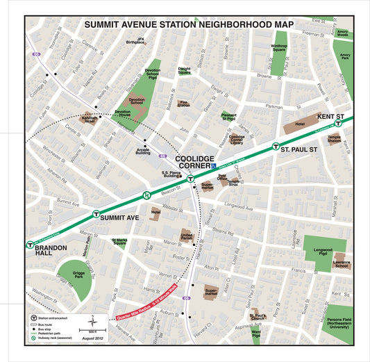 Green Line Station Neighborhood Map: Summit Avenue (Aug. 2012)