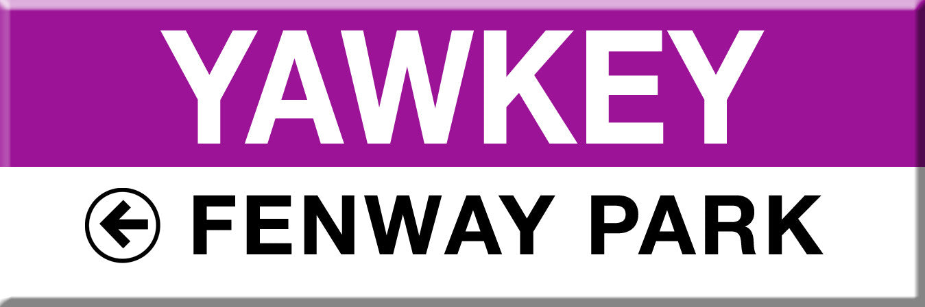 Commuter Rail Station Magnet: Yawkey; Fenway Park